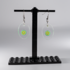 Limettengrüne Lego Ohrringe - sauer macht lustig!